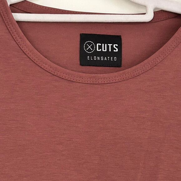 CUTS AO Elongated Crew Tee – Modern Minimal Streetwear (Sz L) - Picture 6 of 8